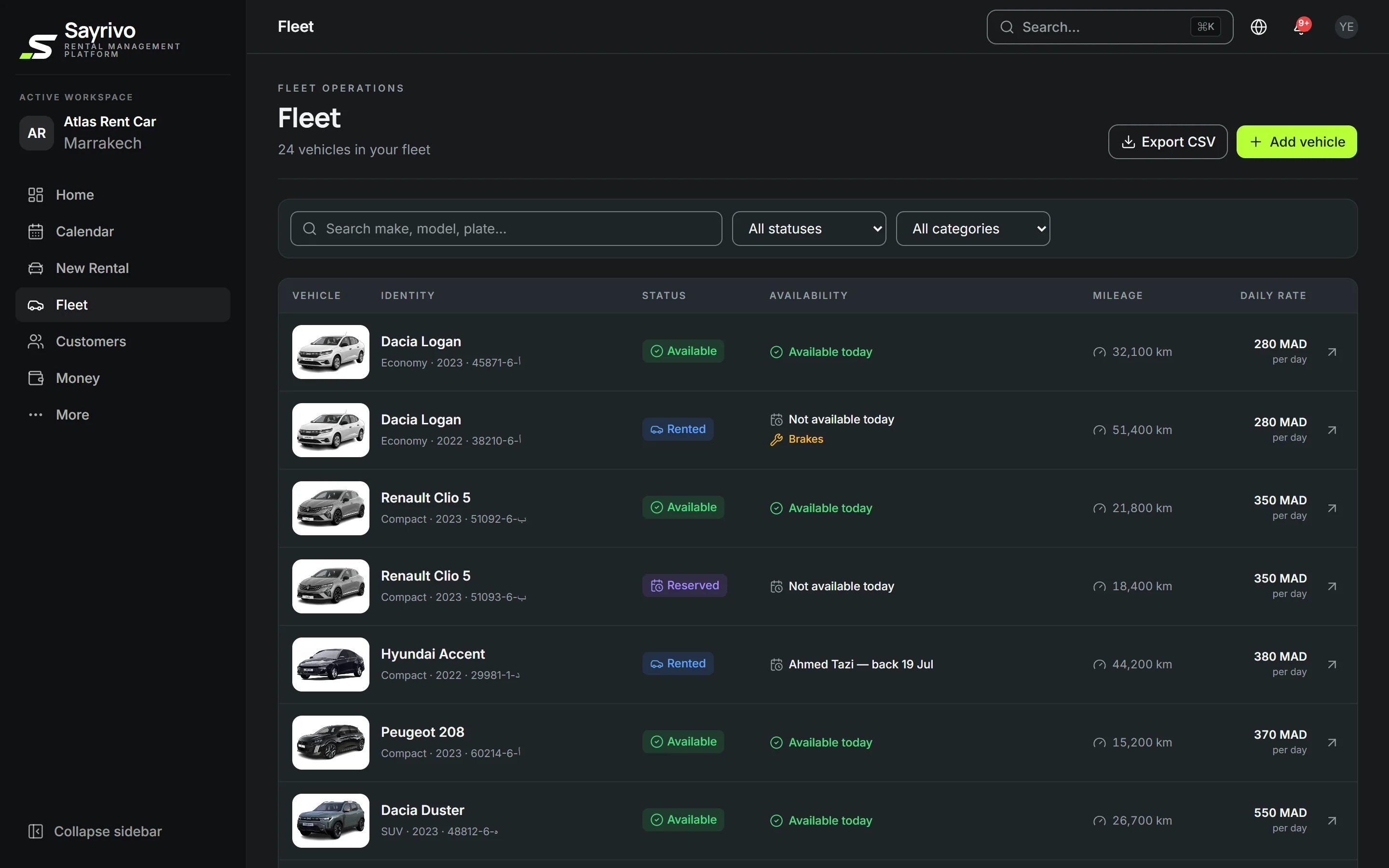 Fleet — Know every car.