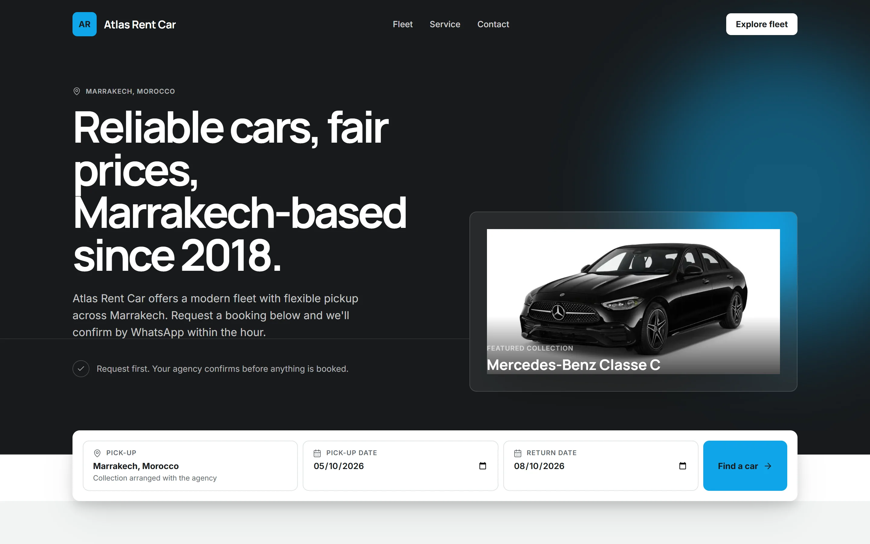Your own booking website.